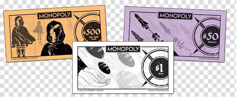 USAopoly Monopoly Tabletop Games & Expansions Board game, Monopoly Money transparent background PNG clipart