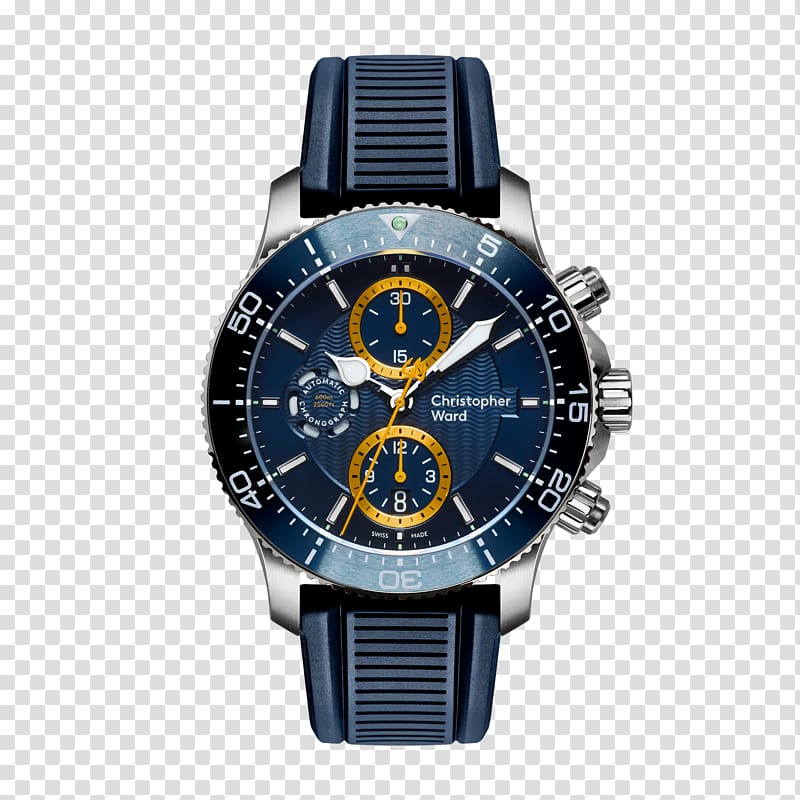 Chronograph Christopher Ward Chronometer watch Watch strap, watch transparent background PNG clipart