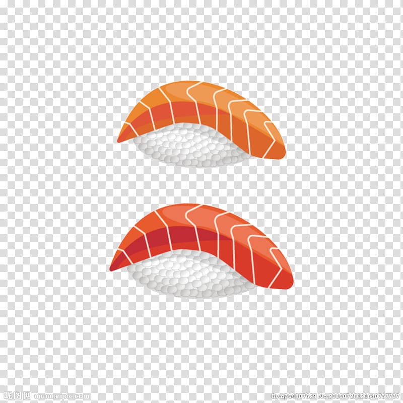 Sushi Sashimi Japanese Cuisine Salmon, Salmon sushi transparent background PNG clipart