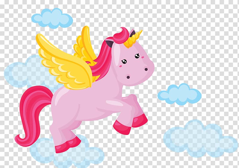 pink unicorn , Unicorn Rainbow Euclidean Illustration, Pegasus material transparent background PNG clipart