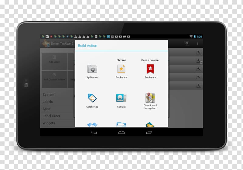 Tablet Computers Android Taskbar, android transparent background PNG clipart