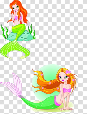 Mermaid , Beautiful princess transparent background PNG clipart thumbnail