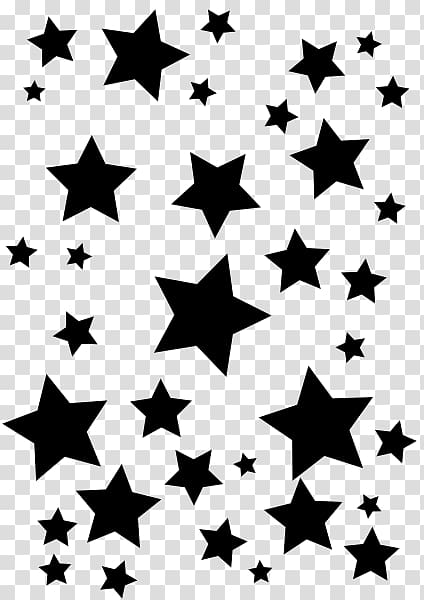 Silhouette, Stars black transparent background PNG clipart