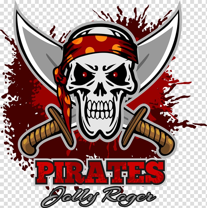 Logo Piracy Illustration, Cartoon pirate element transparent background PNG clipart
