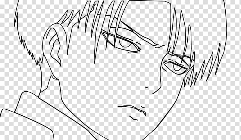 Levi Mikasa Ackerman Line art Eren Yeager Drawing, aot drawing transparent background PNG clipart