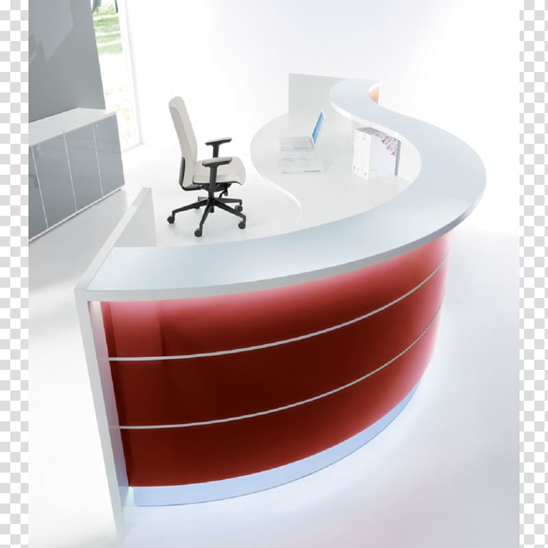Desk Furniture Office Supplies Business, reception transparent background PNG clipart