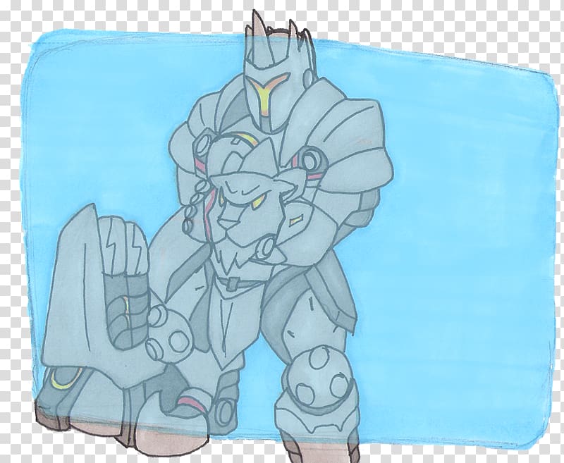 Fan art Drawing Sketch, Reinhardt transparent background PNG clipart