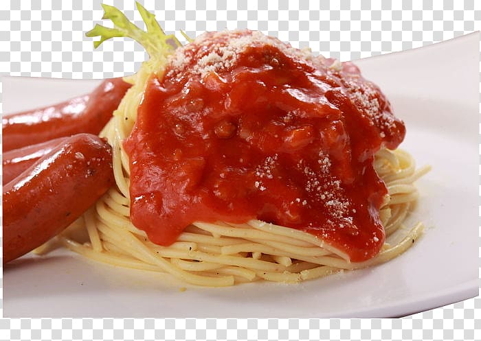 Spaghetti alla puttanesca Marinara sauce Pasta al pomodoro Naporitan Meatball, Delicious sweet spicy noodles transparent background PNG clipart