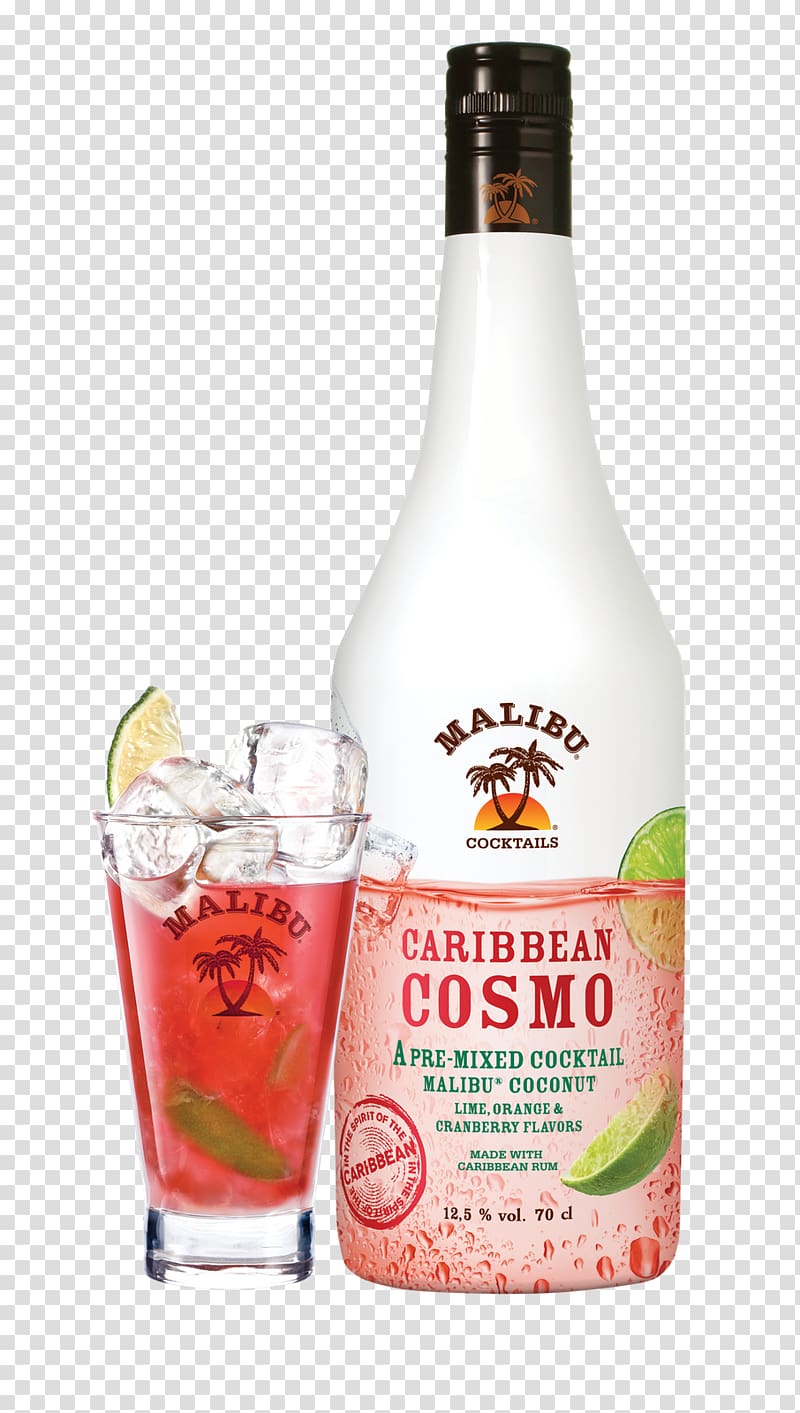Gin and tonic Malibu Liqueur Bacardi cocktail, cocktail transparent background PNG clipart