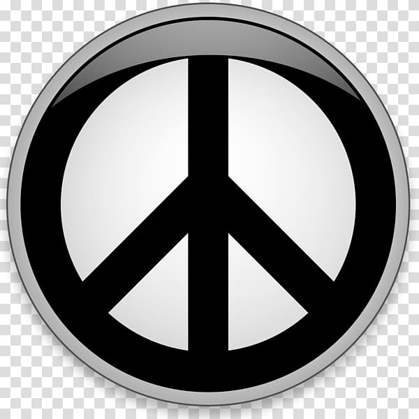 Peace symbols World peace Campaign for Nuclear Disarmament Button, Harmony transparent background PNG clipart