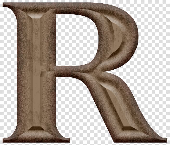 brown letter R illustration, Wood carving Sculpture, Wood carving letter R transparent background PNG clipart