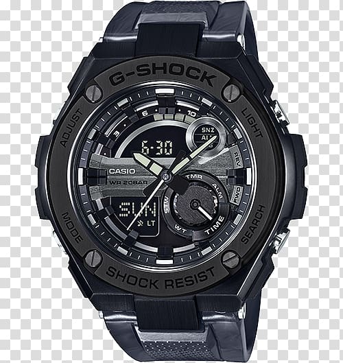 Shock-resistant watch G-Shock Casio Solar-powered watch, gst transparent background PNG clipart