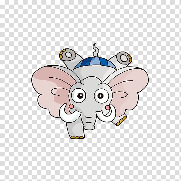 Elephant Cartoon Poster, Inverted baby elephant transparent background PNG clipart
