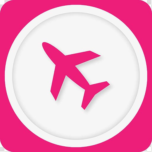 pink and white airplane logo, pink area purple symbol, Airplane mode transparent background PNG clipart