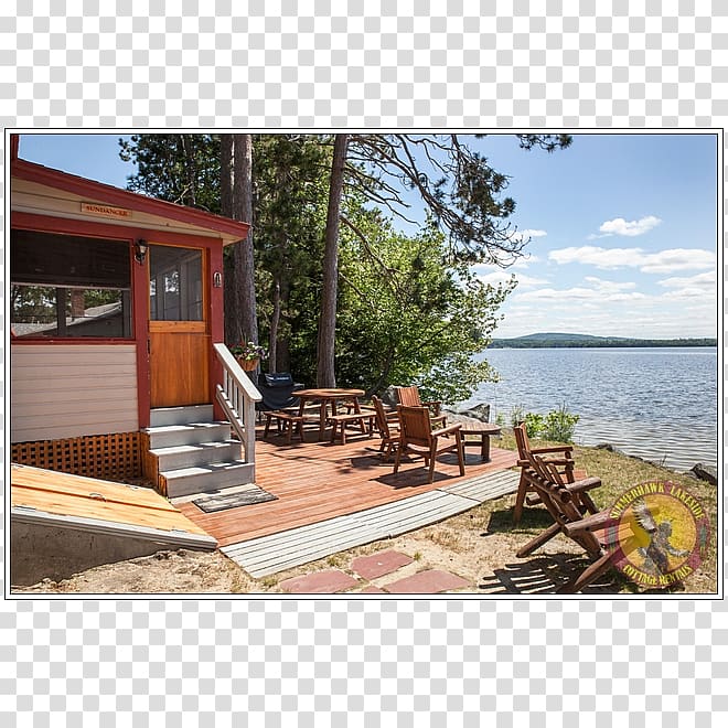 Cottage Living room Porch Log cabin, lakeside transparent background PNG clipart