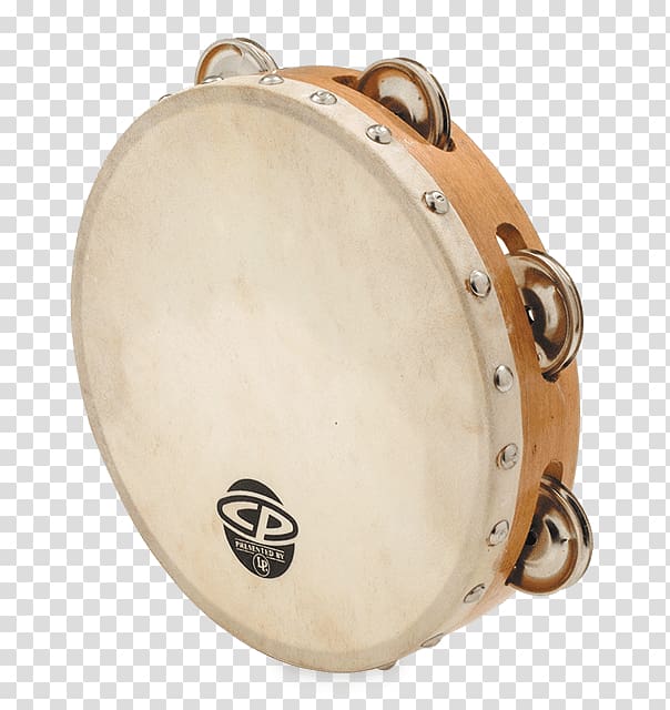 Wood Tambourine, Headed, Single Row Jingles Latin Percussion Musical Instruments, musical instruments transparent background PNG clipart