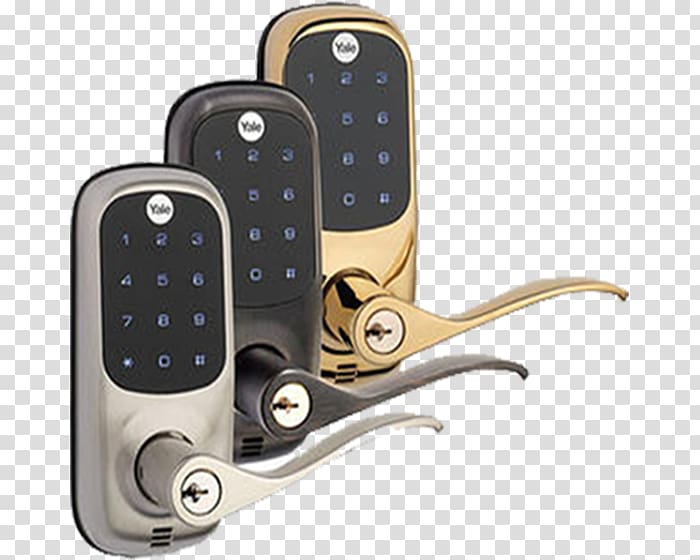 Yale Pin tumbler lock Door Key, door lock transparent background PNG clipart