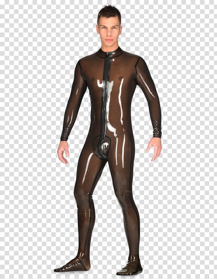 Latex clothing Catsuit Shirt, rubber man transparent background PNG clipart