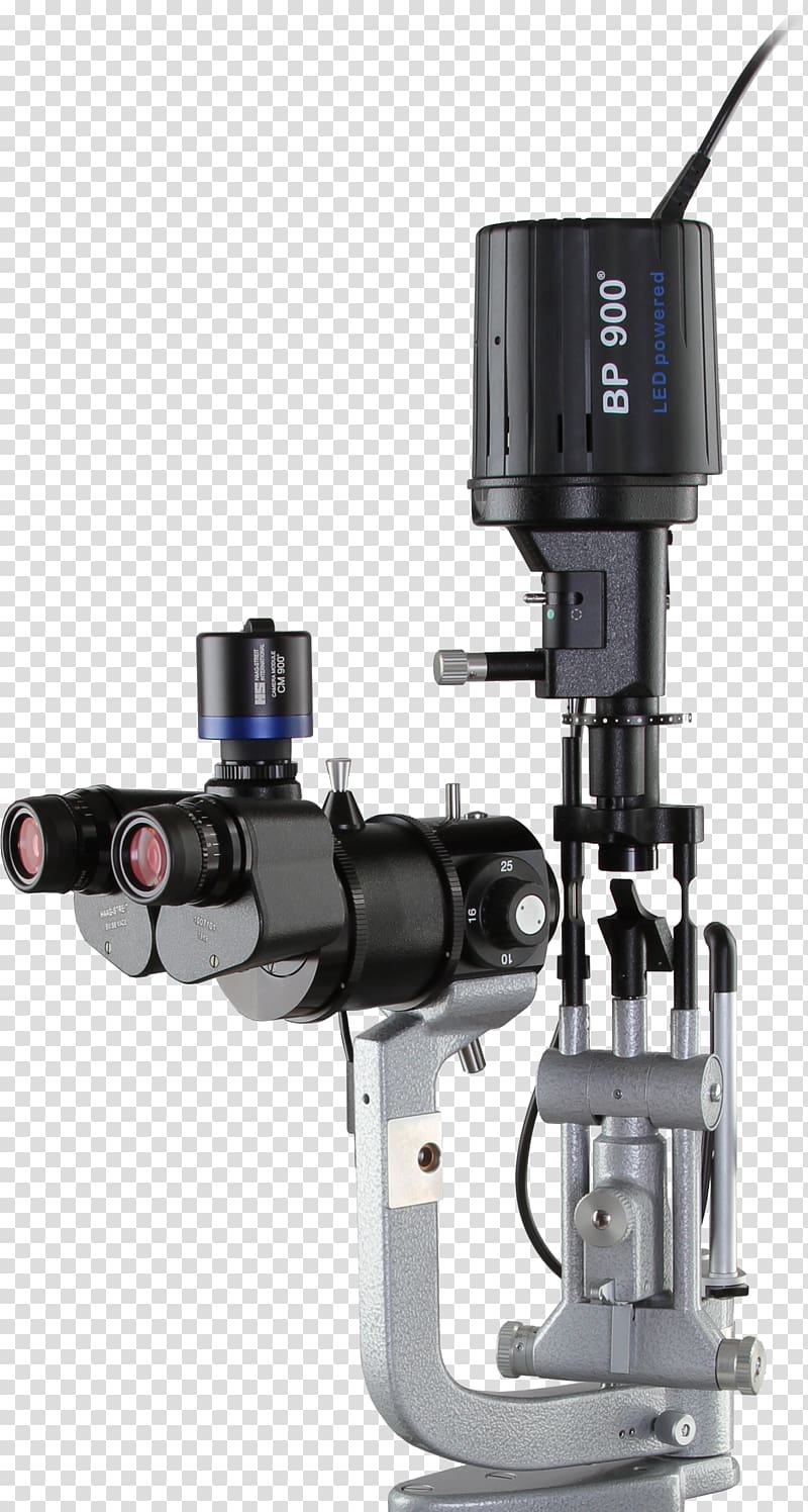 Slit lamp Ophthalmology Haag-Streit Holding Ocular tonometry Microscope, slit lamp exam transparent background PNG clipart