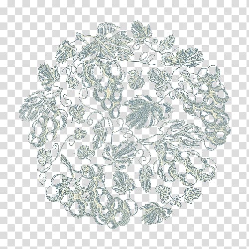 Visual arts Lace Pattern, Grapes and grape leaves transparent background PNG clipart