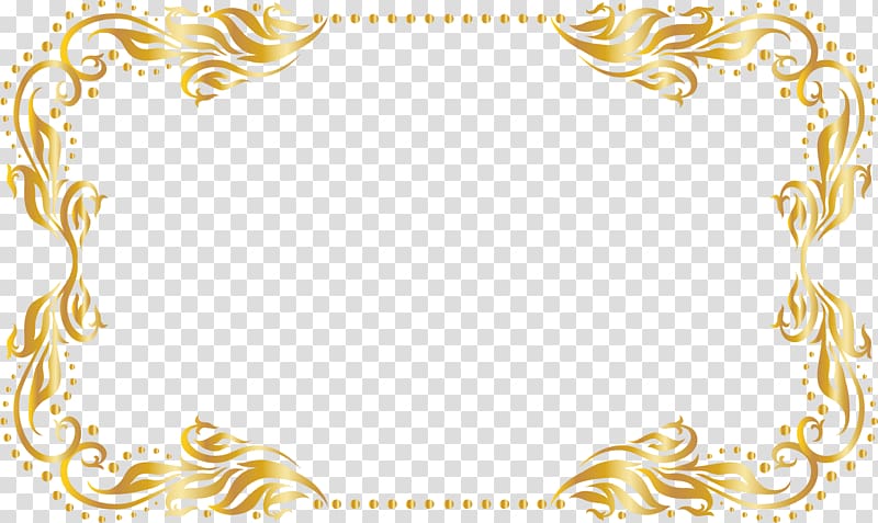 gold avatar frame, frame Gold , Golden tree rattan frame transparent background PNG clipart