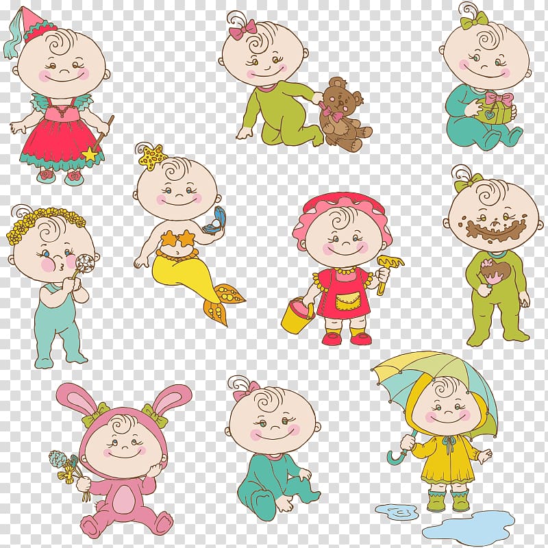Infant Cartoon , baby,lovely,Sprout transparent background PNG clipart