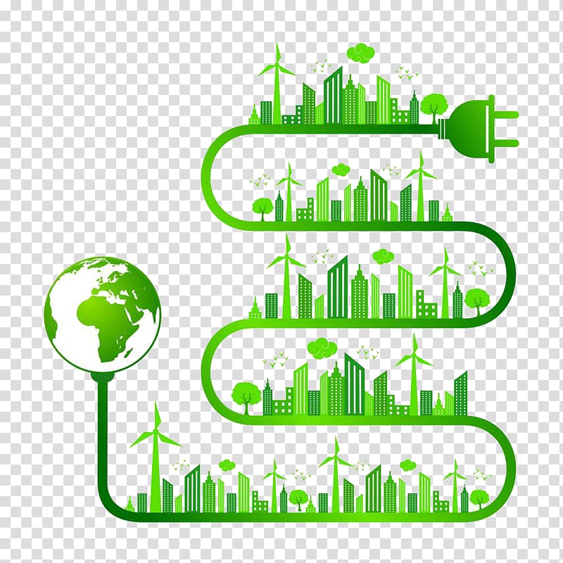 building plug , Nature Ecology , City energy saving transparent background PNG clipart