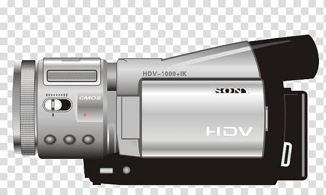 VHS Digital data Digital video recorder Camcorder, Video camera transparent background PNG clipart