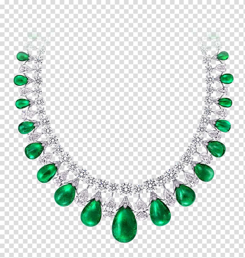 Earring Jewellery Emerald Necklace Gemstone, Emerald gem transparent background PNG clipart