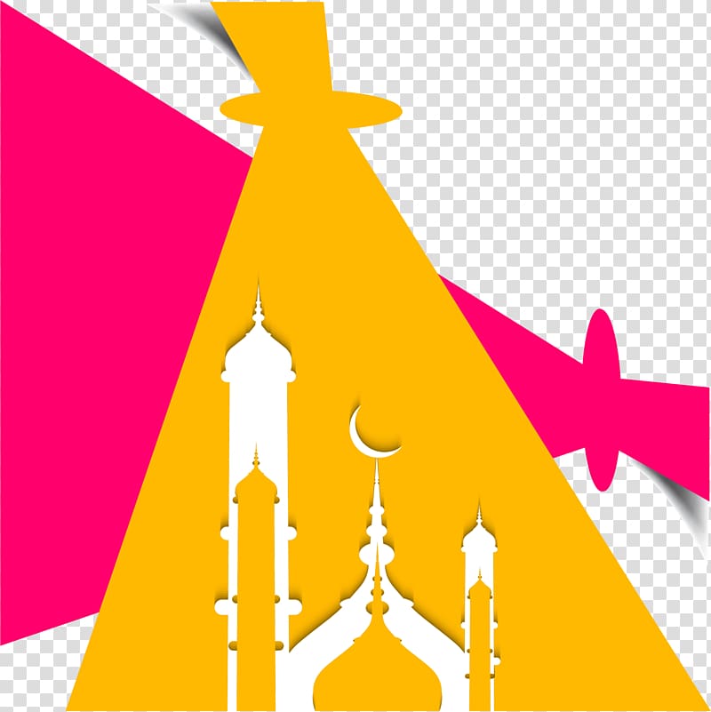 mosque illustration, Islam Mosque Ramadan Illustration, the geometry church of eid al fitr transparent background PNG clipart