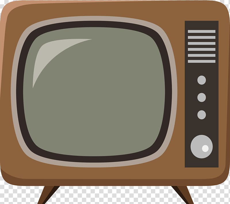 Television set Icon, The old version of the TV transparent background PNG clipart