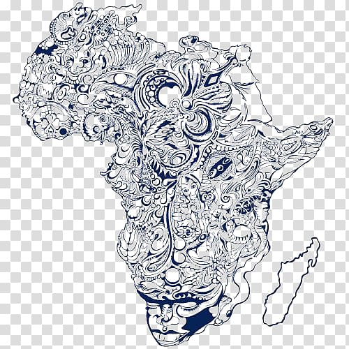South Africa Visual arts Illustration, Map of Africa transparent background PNG clipart
