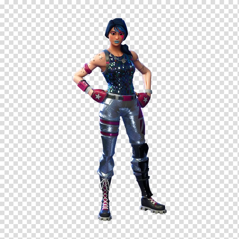 female Fortnite character, Fortnite Battle Royale |Fortnite Mobile| PlayStation 4, blue parachute transparent background PNG clipart