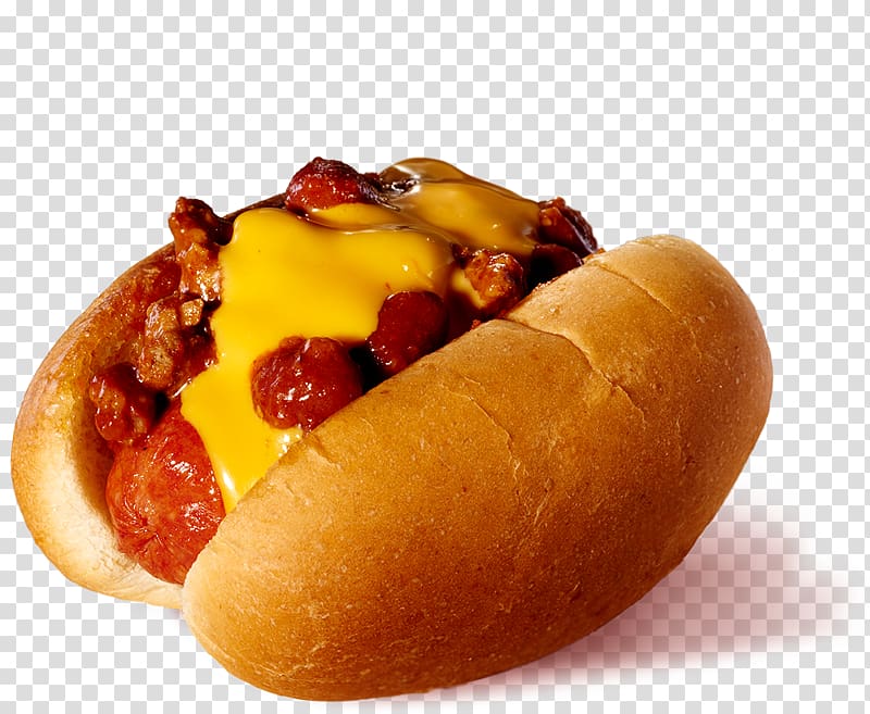 Hot dog Chili dog Fast food Cheeseburger Breakfast sandwich, melted cheese transparent background PNG clipart