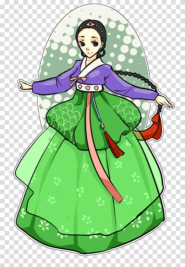 Hanbok Drawing Chibi Cartoon, Chibi transparent background PNG clipart