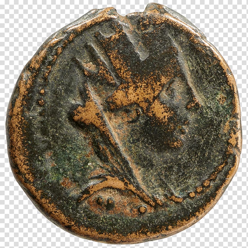 Roman Republic Coin Imperator Antioch Obverse and reverse, bronze tripod transparent background PNG clipart