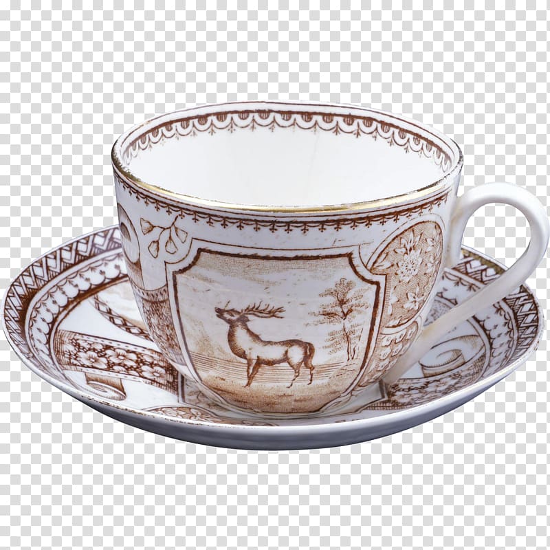 Coffee cup Saucer Porcelain Teacup Transferware, cup transparent background PNG clipart