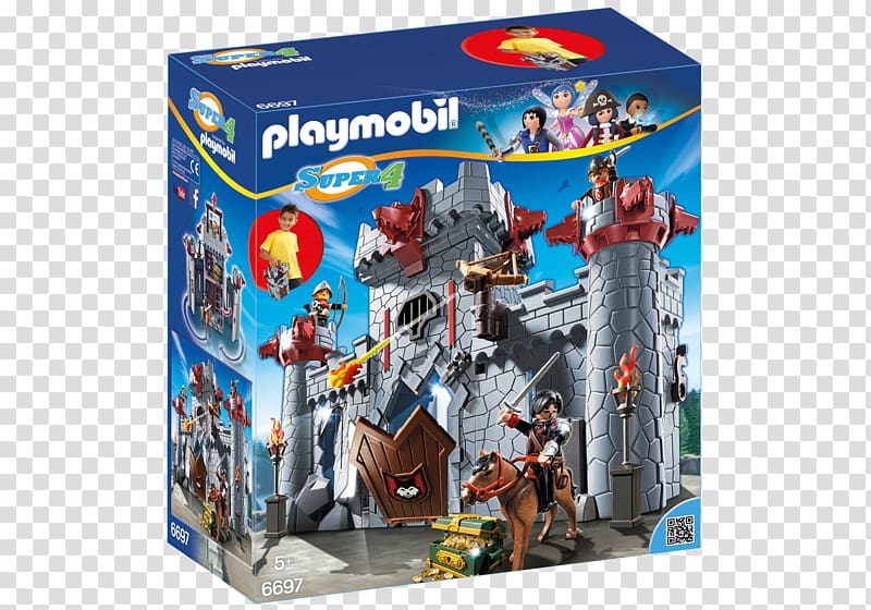 Playmobil Super 4 Take Along Black Baron\'s Castle 6697 United Kingdom Playmobil Sharkbeard Online shopping, united kingdom transparent background PNG clipart