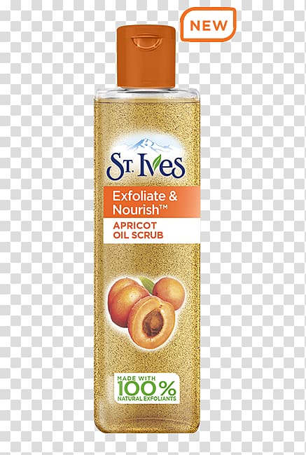 Exfoliation St. Ives Exfoliate & Nourish Oil Scrub St. Ives Fresh Skin Apricot Scrub Apricot oil, face Scrub transparent background PNG clipart