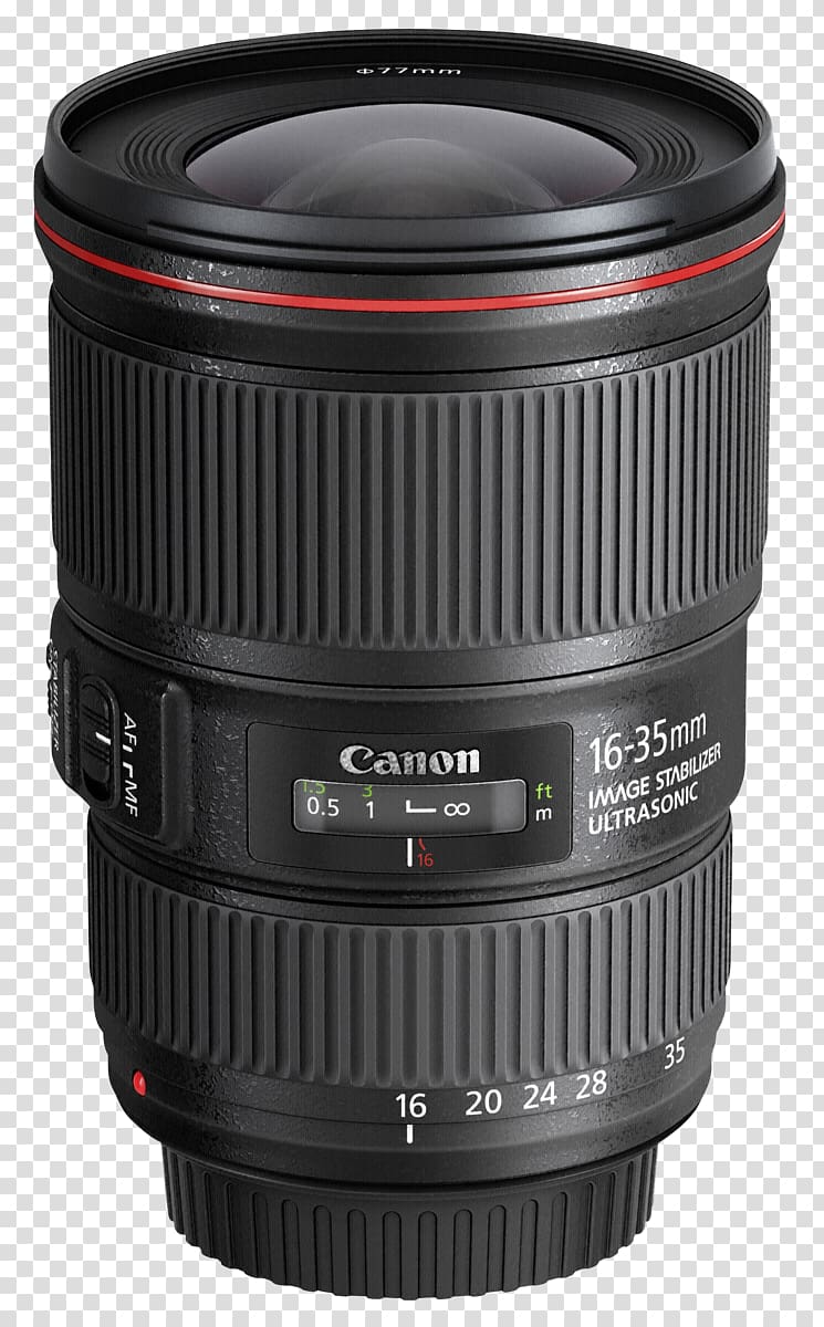 Canon EF 16–35mm lens Canon EF lens mount Canon EF 17–40mm lens Canon EF-S 17–55mm lens Canon EOS, camera lens transparent background PNG clipart