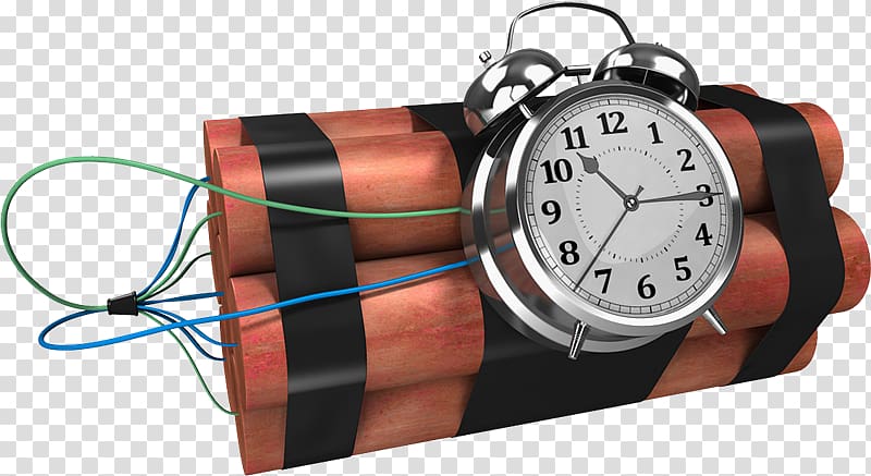Ticking time bomb scenario Detonation TNT, time bomb transparent background PNG clipart