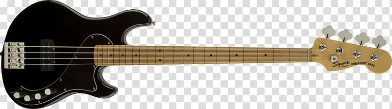 Squier Deluxe Hot Rails Stratocaster Fender Jazz Bass Bass guitar Fender Precision Bass, Bass Guitar transparent background PNG clipart