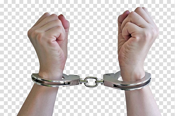 Handcuffs Crime Police officer, handcuffs transparent background PNG clipart