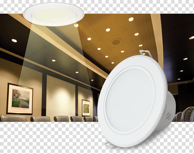 Recessed light Lighting Light fixture LED lamp, downlights transparent background PNG clipart