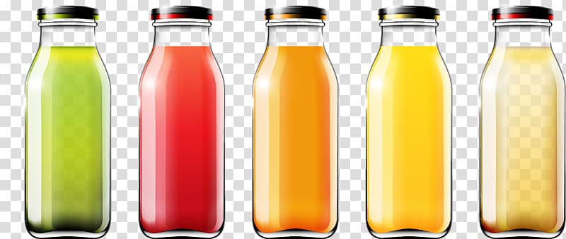 five juice bottles , Juice Euclidean Bottle Plot, fruit juice transparent background PNG clipart