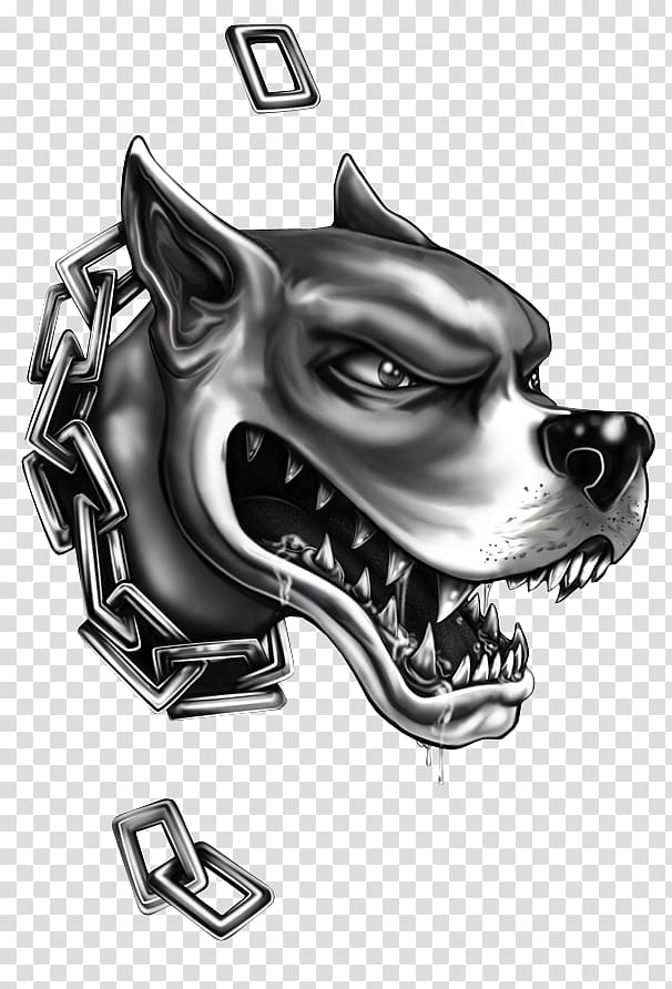 Pit bull Bulldog Sleeve tattoo Black-and-gray, pittbull transparent background PNG clipart