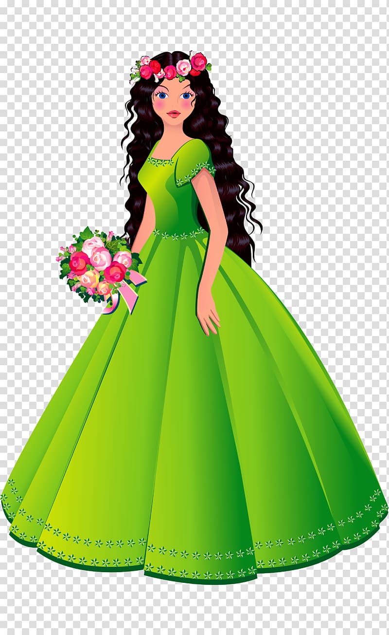 Cinderella Ariel Disney Princess Cartoon Dress Transparent