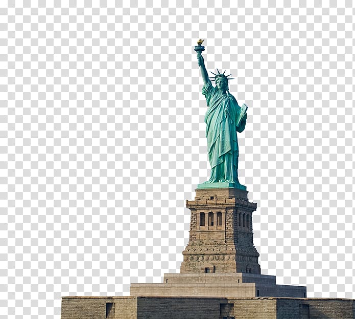 Statue of Liberty New York Harbor Battery Park Ellis Island Liberty State Park, statue of liberty transparent background PNG clipart