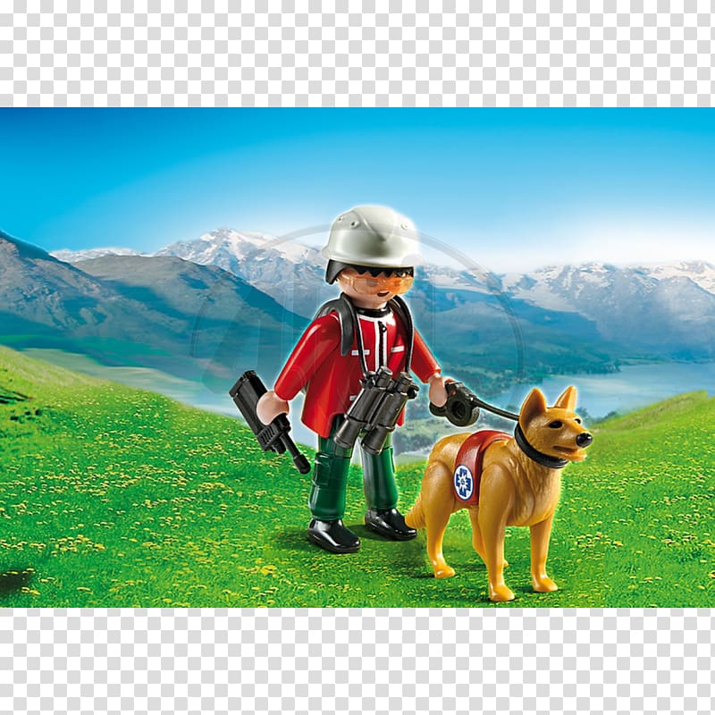 Dog Toy Mountain rescue Playmobil Rescuer, rescuer transparent background PNG clipart