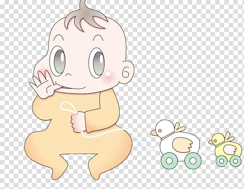 Child Toy Infant Cuteness, Baby playing duckling chicks transparent background PNG clipart